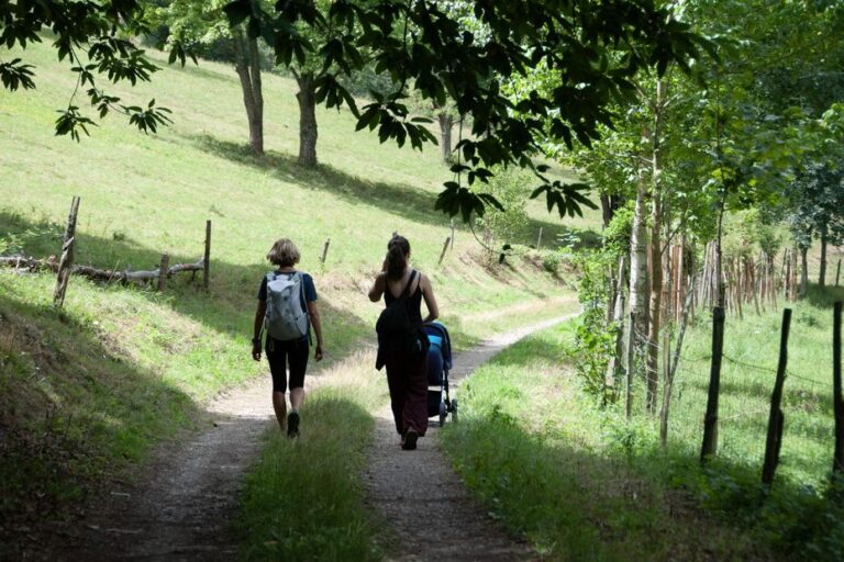 Des sentiers adaptés aux poussettes en moyenne montagne pour les familles avec jeunes enfants