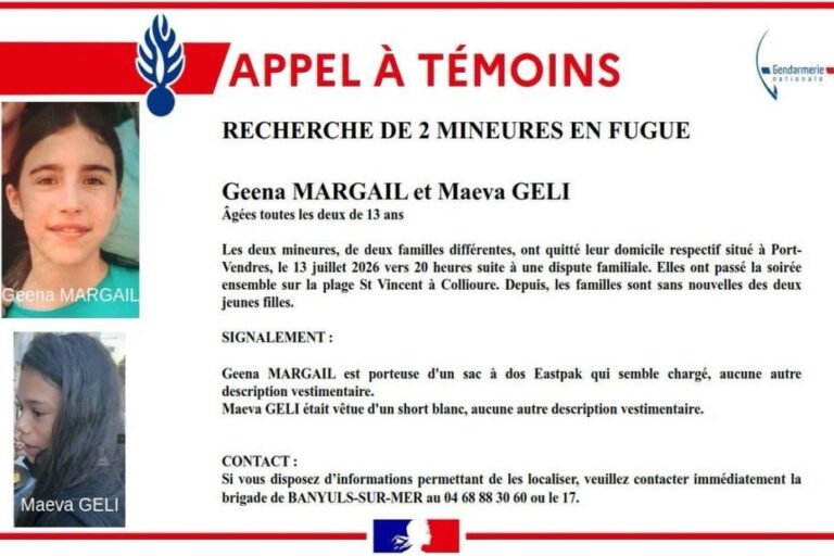 Disparition de deux adolescentes après une dispute, appel à témoins des gendarmes