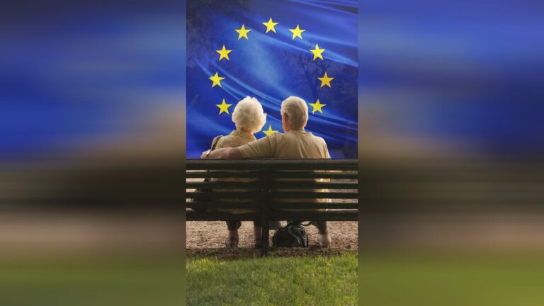 Diminution de la population européenne et vieillissement démographique observés.