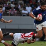 Le XV de France bat le Japon lors de la troisième journée du Championnat des nations.