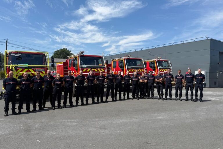 Incendies dans le sud-ouest : 22 pompiers d’Ille-et-Vilaine mobilisés en renfort.