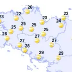 Météo : un samedi d&rsquo;été ensoleillé prévu en Bretagne, favorisant les activités en plein air.