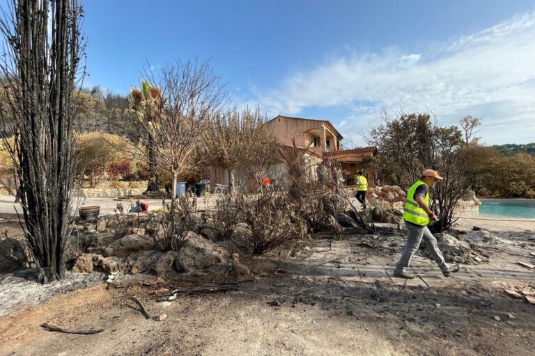 Solidarité à Arcs-sur-Argens après un incendie dévastateur dans le Var