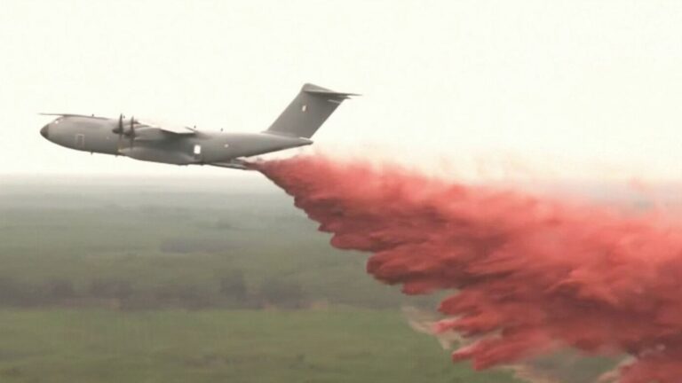 Incendie en Gironde : l’armée et l’A400M mobilisés pour soutenir les pompiers.