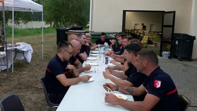 Les pompiers en Gironde renforcés par la générosité de la population locale.