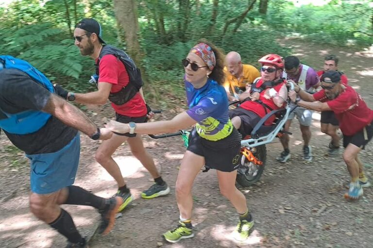 Hugues, en situation de handicap, participera à l’Ultra-Trail du Mont-Blanc en joëlette.