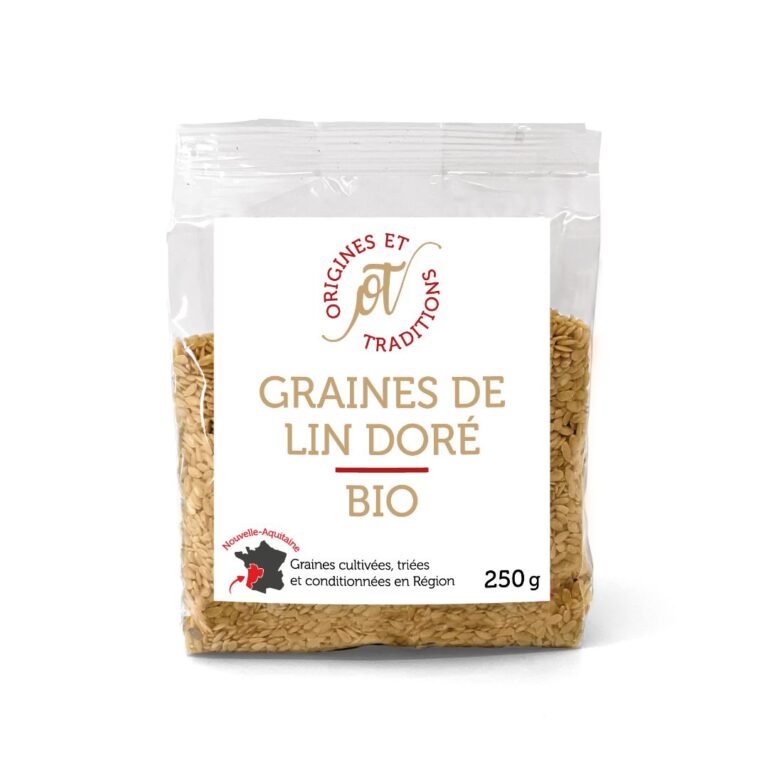 Rappel Consommateur – Détail Graines de LIN DORE BIO en sachets de 250g Origines et Traditions