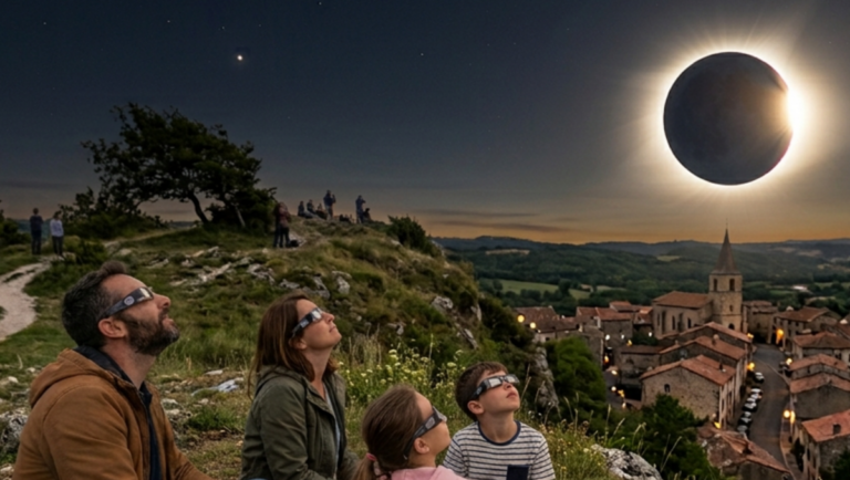 Éclipse solaire : meilleurs lieux d’observation et nécessité de lunettes de protection.