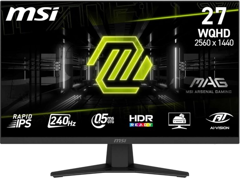 MSI MAG 274QF X24 : Moniteur Gaming 27″ WQHD, 240Hz, FreeSync Premium, HDR Ready