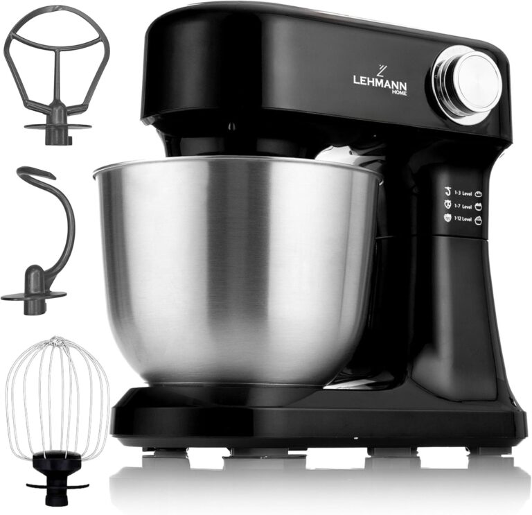 LEHMANN 3 Mixers : Mixeur à 12 vitesses avec protections, idéal pour la pâte et la pizza.