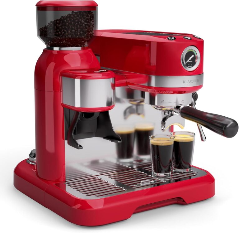 Klarstein Bella Coffee Beans : machine à café avec broyeur intégré de 1550 W et mousseur de lait