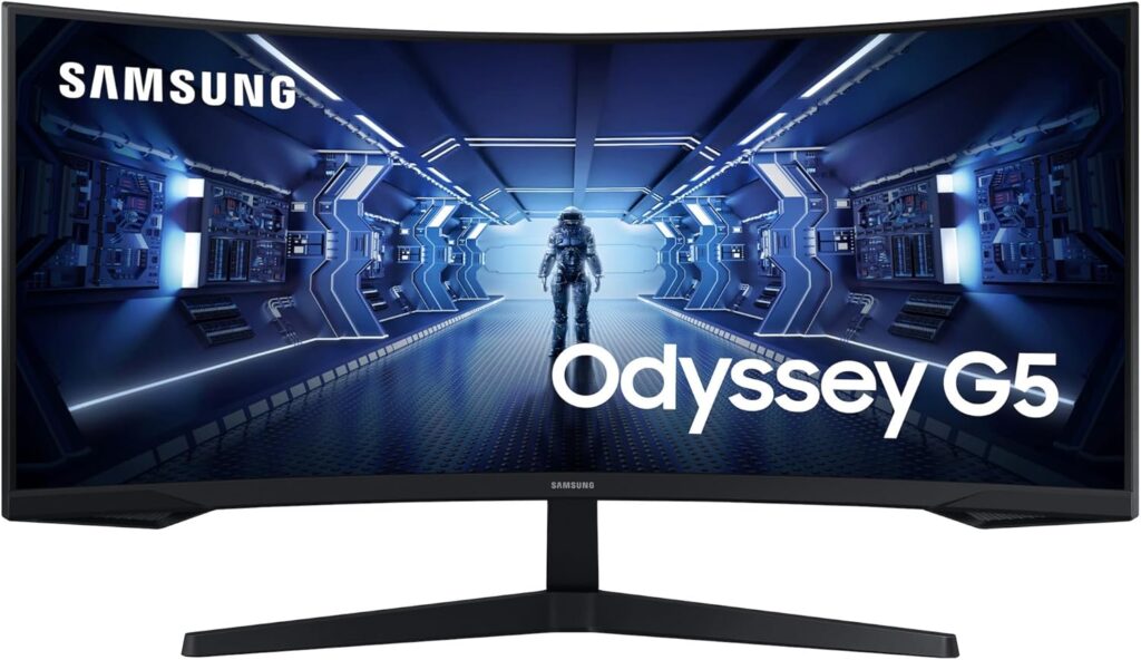 SAMSUNG lance l’écran de jeu incurvé Odyssey G5 de 34 pouces avec résolution UHD et taux de rafraîchissement de 165Hz.