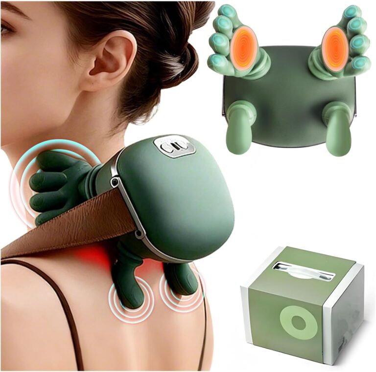 Masseur 4D Shiatsu pour le dos et la nuque avec chauffage et réglages de vitesse disponible en USB