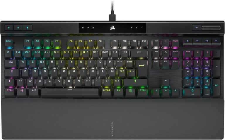 Corsair K70 RGB Pro : Clavier mécanique AZERTY avec switches Cherry MX Red et anti-ghosting