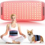 Belt lumineux infrarouge 660nm et 850nm pour soulager les douleurs musculaires, portable et rechargeable