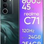 Realme C71 : Smartphone 8 Go RAM, 256 Go ROM, écran 6,67 pouces, 50 MP, batterie 6000 mAh.