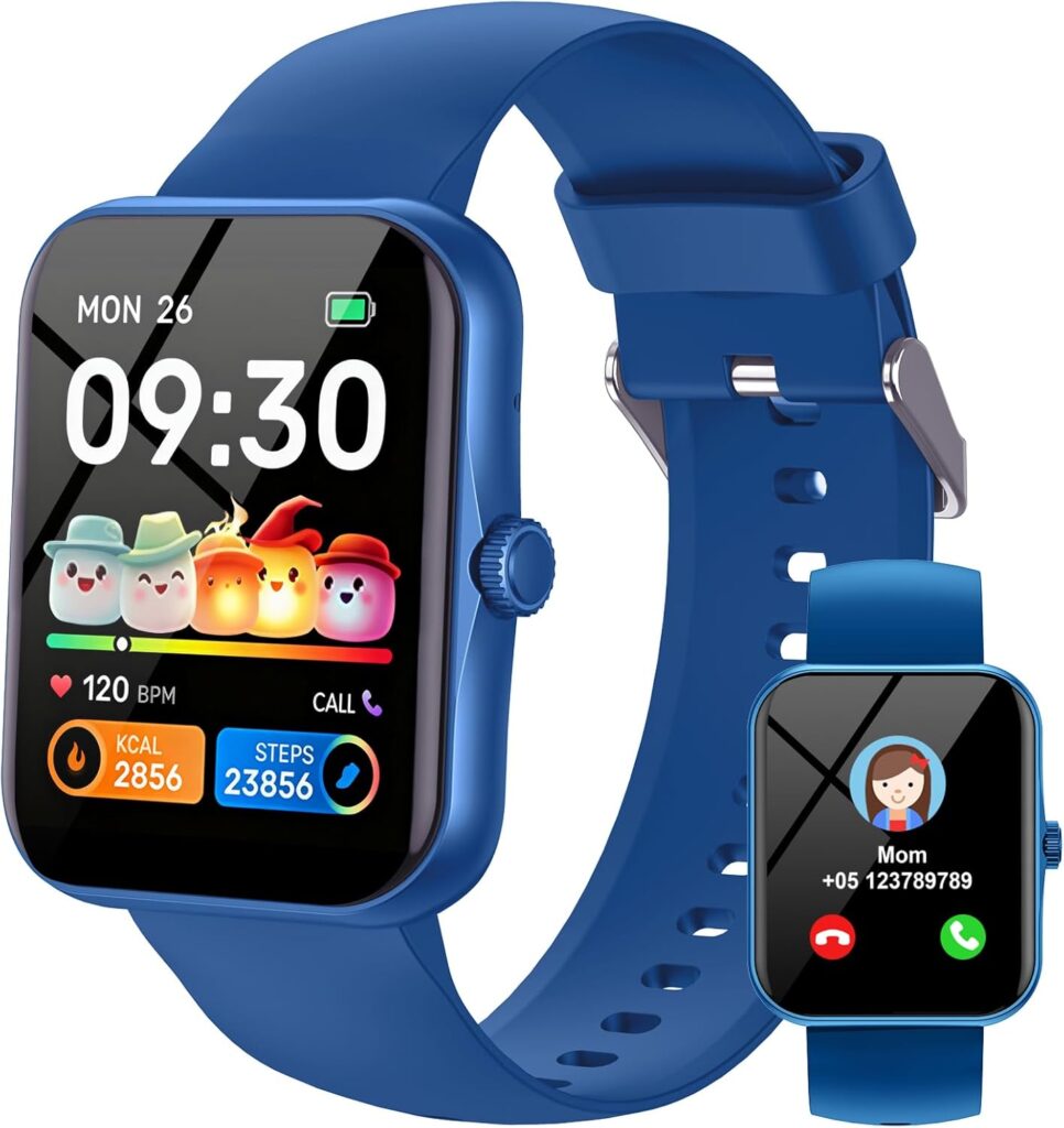 Montre intelligente pour enfants : suivi d’activité et fonctions adaptées pour 4-16 ans.
