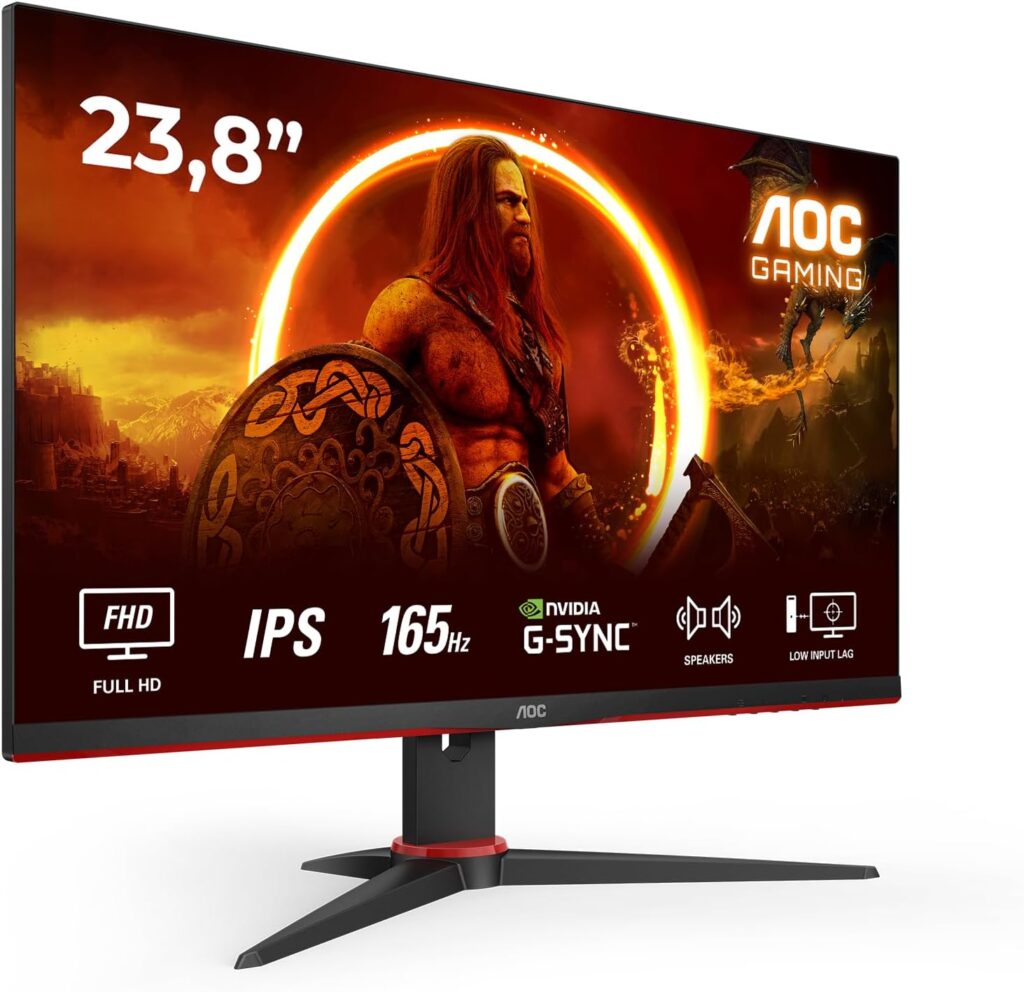 AOC lance le moniteur 24G2SPAE avec écran FHD 165Hz et compatibilité FreeSync et G-Sync.