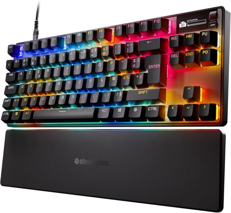 SteelSeries lance l’Apex Pro TKL Gen 3 avec commutateurs analogiques et OLED en FR AZERTY.