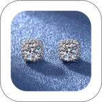 Boucles d’oreilles en argent sterling 925 inspirées de la perilla, élégance féminine.