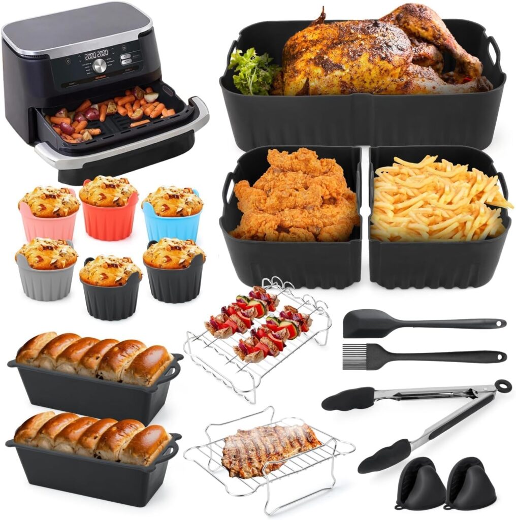 Accessoires pour Friteuse à Air NINJA 10.4L : 22 pièces incluant moules en silicone