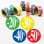 Distribution de 30 247 rouleaux d&rsquo;étiquettes auto-adhésives de 25 mm en promotion.