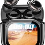 Écouteurs JM28 : Étui à écran couleur intelligent et fonctions pour appels et divertissement