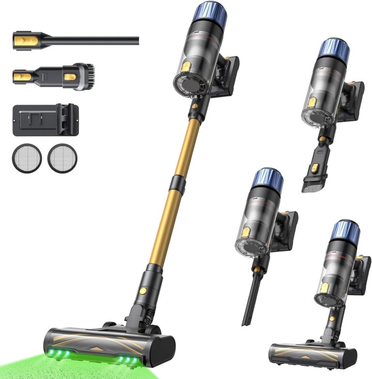 Proscenic présente un aspirateur sans fil de 600W avec brosse anti-nœuds pour sols durs et moquettes.
