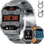 LIGE Men’s Smart Watch : fonctionnalités avancées pour Android et iOS incluant 100+ modes sportifs.