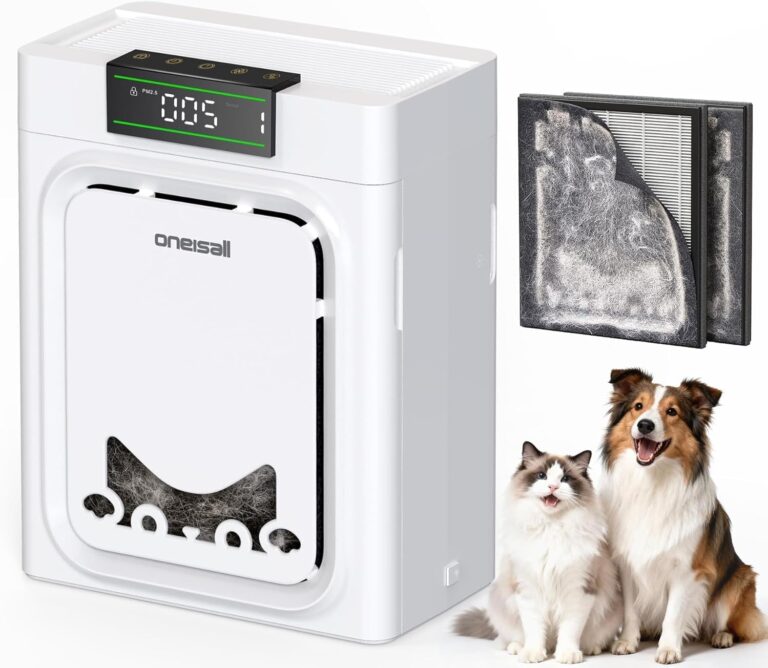 Purificateur d’air Oneisall : Filtres HEPA lavables, efficacité dans les grandes pièces jusqu’à 204 m²