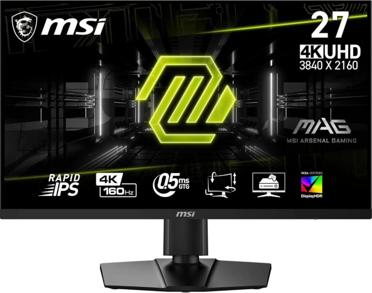 MSI présente le moniteur de jeu 27 pouces MAG 274UPF E2 avec design sans cadre et résolution 4K UHD