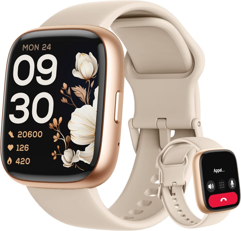 LODIMEKE Smart Watch : étanchéité IP68, suivi sportif et appels Bluetooth pour Samsung, Apple, Xiaomi