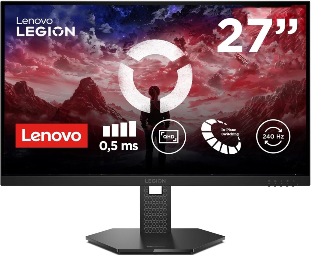 Lenovo présente le moniteur de jeu Legion 27Q-10 avec QHD, 240Hz et compatibilité AMD FreeSync.