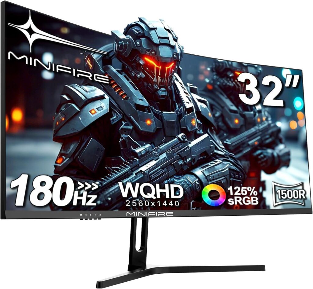Minifire lance un moniteur gamer 32″ QHD 180Hz avec écran incurvé et Adaptive Sync.