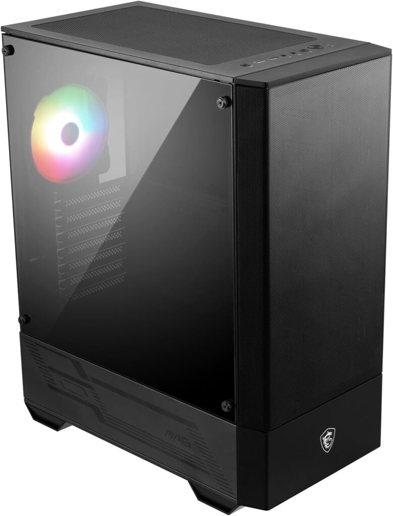 MSI MAG Forge 110R : Boîtier de jeu ATX avec panneau en verre et ventilateur ARGB intégré