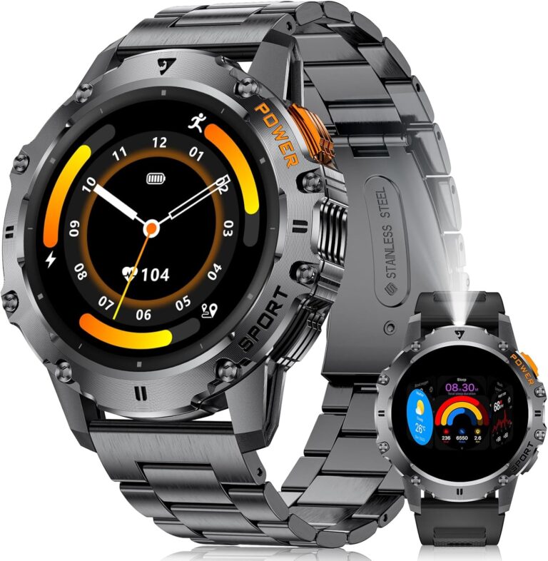 Benyar Smart Watch : Moniteur de fréquence cardiaque et 110+ modes sportifs, étanche IP68.