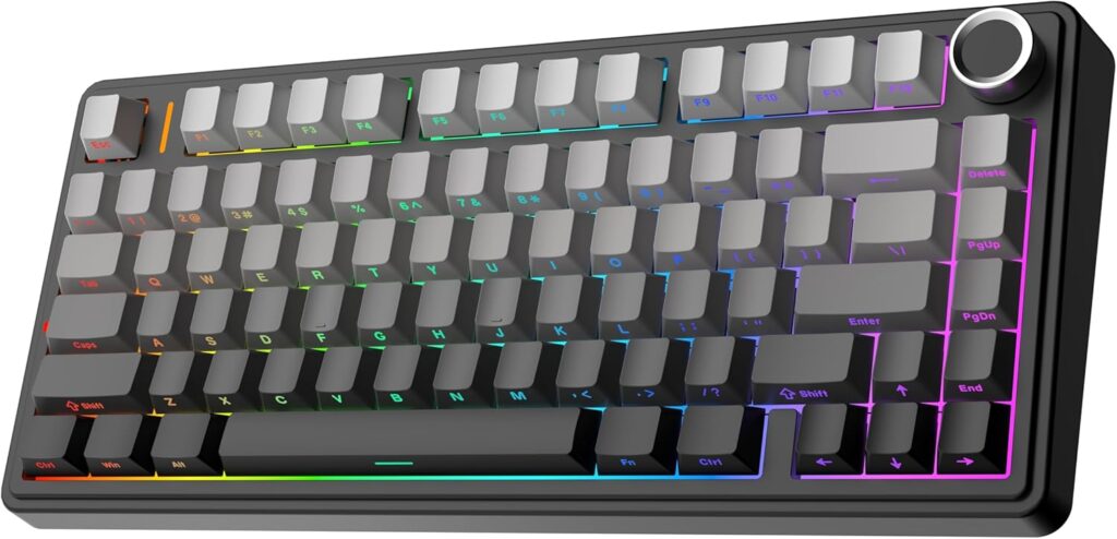 EPOMAKER et Aula présentent un clavier mécanique sans fil F75 avec fonctionnalités avancées