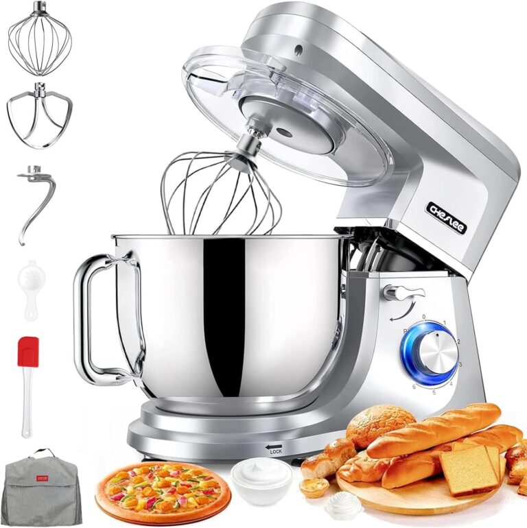 Lancement du Cheflee 2000 W, robot de cuisine 8 L en acier inoxydable, fonctionnement à 6 vitesses.