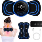 Massager cervical électrique avec 8 modes et 19 forces pour un soulagement ciblé.