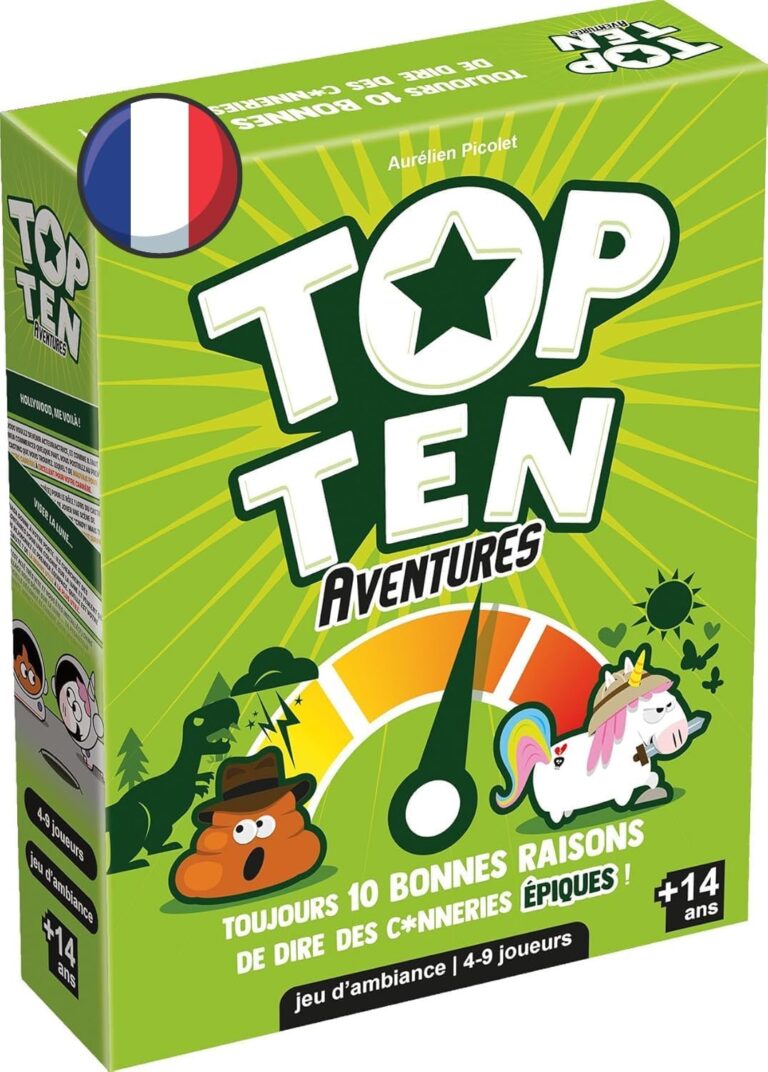 Asmodee annonce le lancement de « Top Ten Adventures », un jeu de société coopératif.