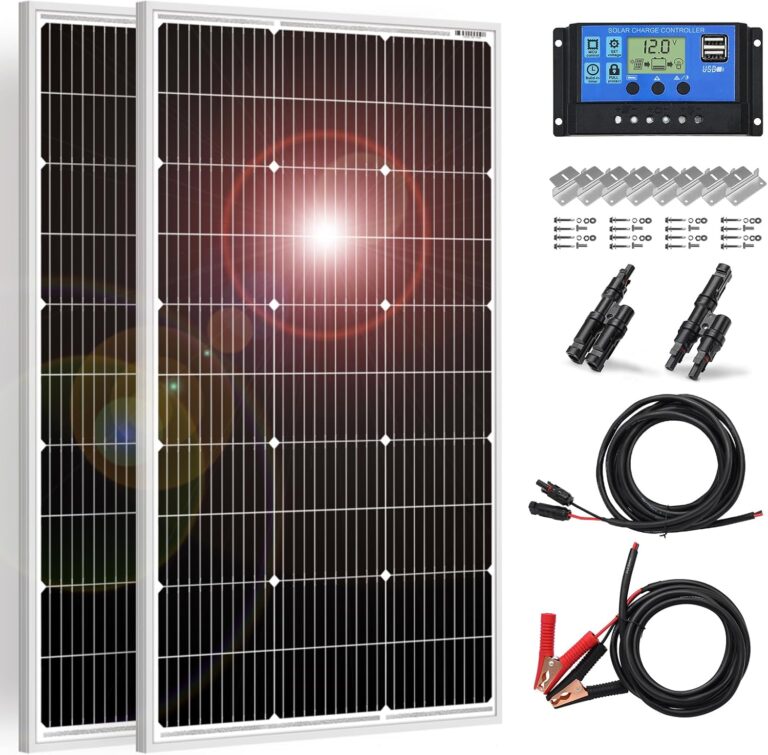 DOKIO 2PC : panneaux solaires de 100W pour charger des batteries 12V dans le secteur énergétique.