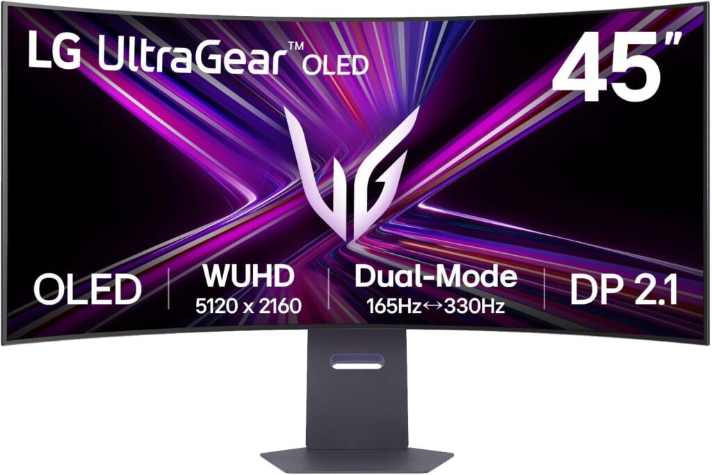 LG lance l’écran de jeu Ultragear 45GX950A-B avec un panneau OLED 5K2K et technologie FreeSync.