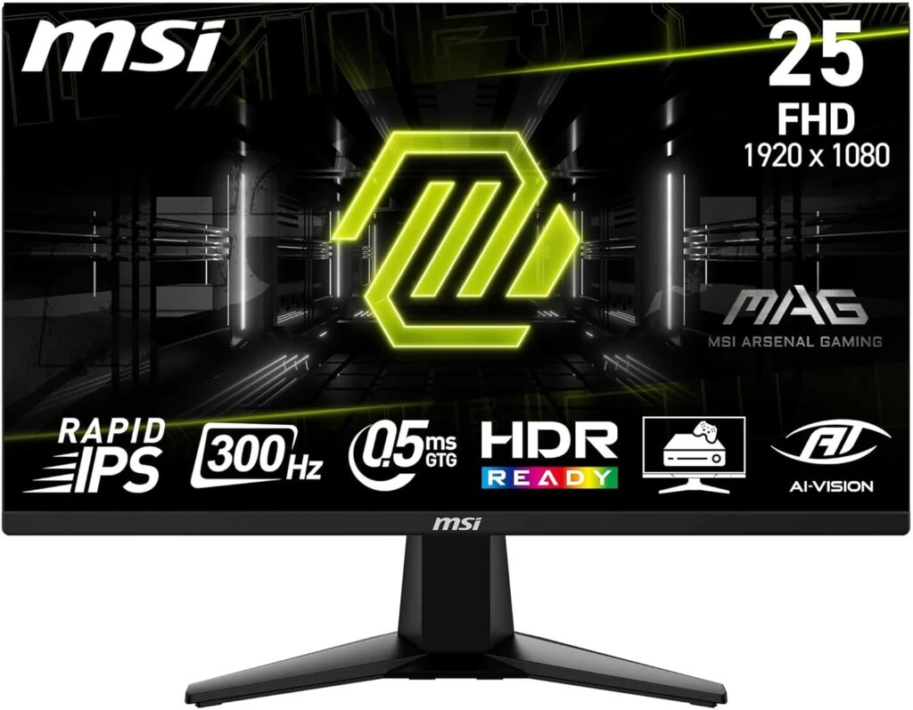 MSI lance le moniteur gaming 255XF de 24,5″ avec panneau Rapid IPS et 300 Hz.