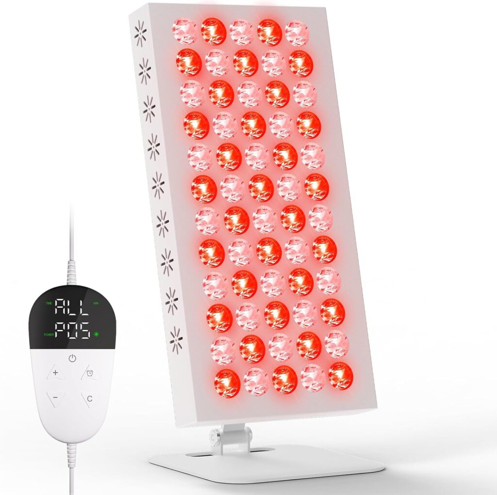 Hottoerak présente un panneau lumineux LED de 50W avec minuterie pour thérapie par la lumière rouge.