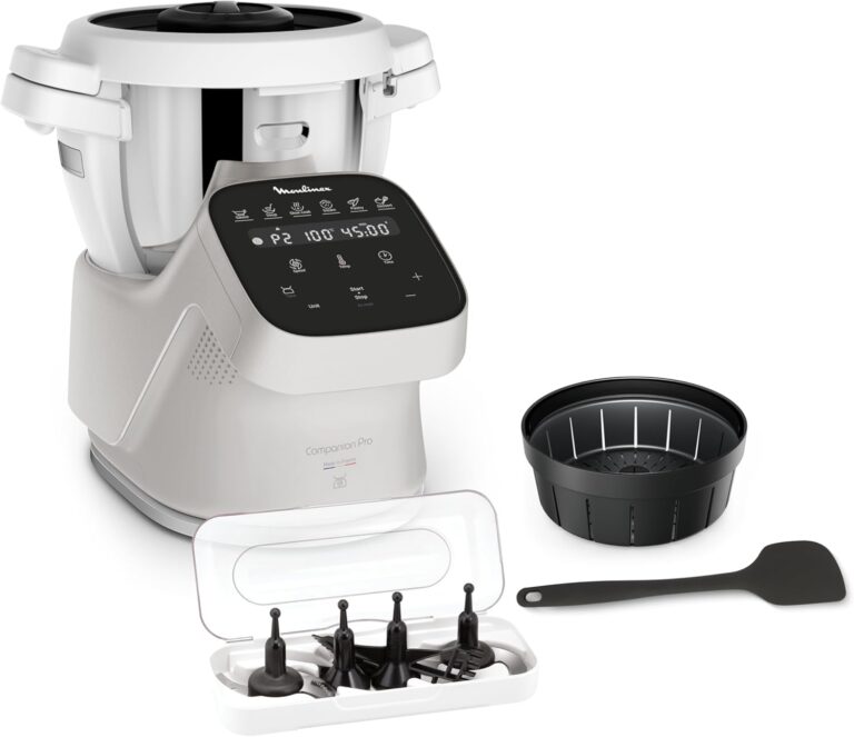 Moulinex présente le Companion Pro HF850BF0 : robot cuiseur de 4,5 L avec 15 modes.