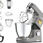 Kenwood Titanium Chef Patissier XL KWL90.034SI : Mixeur intégrant balances et accessoires en acier.
