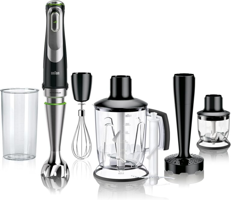 Braun MultiQuick 9 : Mixeur plongeant 1200W avec sélection de vitesse précise et accessoires inclus