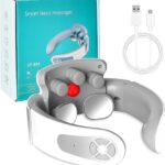 Nouveau masseur de cou électrique avec 5 modes et 15 intensités, offre une thérapie thermique à 42°C.