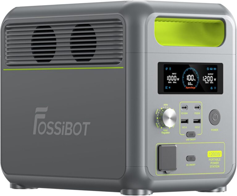FOSSiBOT F1200 : Station électrique portable de 1024Wh pour le camping et les voyages en plein air.
