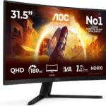 AOC Gaming présente son moniteur CQ32G4VE de 32 pouces avec 180 Hz et 1 ms de réactivité.